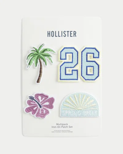 Hollister Iron-on Patch Pack In White