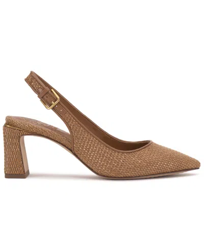 Vince Camuto Hamden Pointed Toe Slingback Pump In Brown