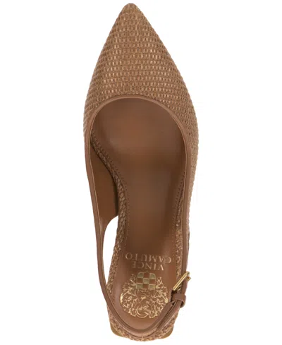 Vince Camuto Hamden Pointed Toe Slingback Pump In Brown
