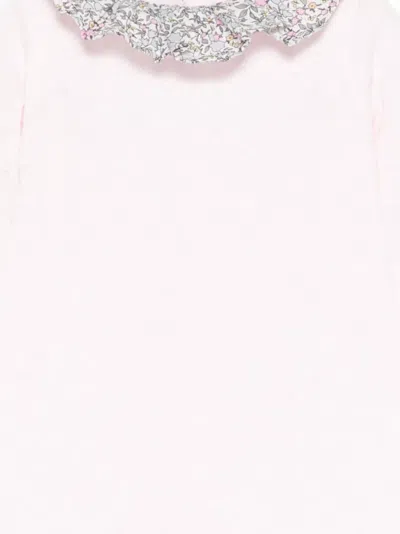 Nanán フローラルカラーロンパース In Pink