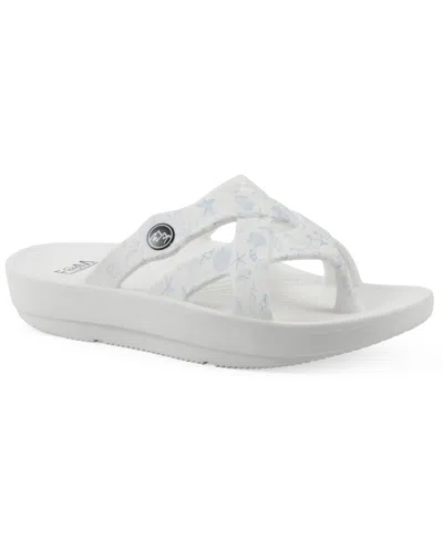 White Mountain Rip Sandal In Blue