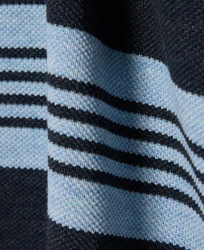 Lacoste Striped Long-sleeve Polo Shirt In Multi