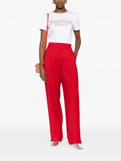 Max Mara Logo T-shirt In White