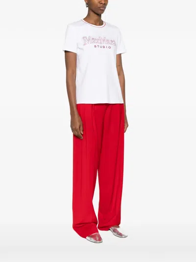 Max Mara Logo T-shirt In White
