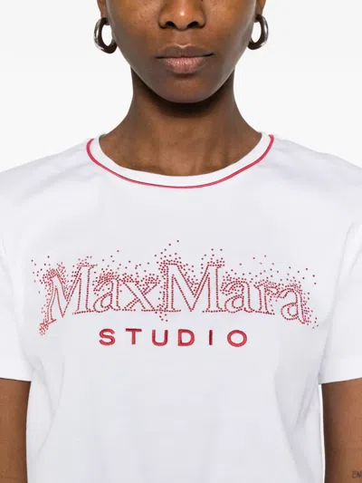 Max Mara Logo T-shirt In White