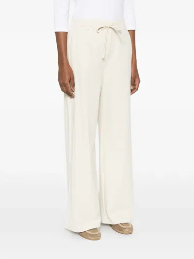 Max Mara Drawstring Palazzo Pants In Neutral