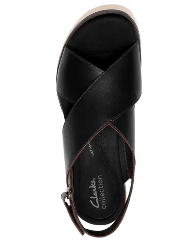 Clarks Diaz Wedge Sandal In Black