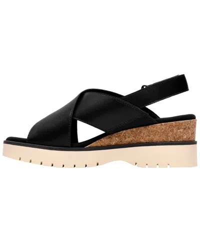 Clarks Diaz Wedge Sandal In Black