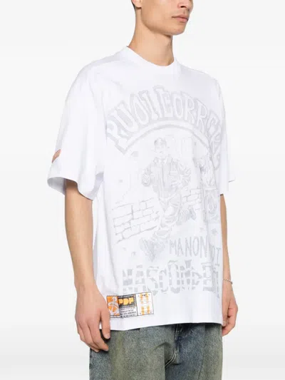 Pdf White Cotton Jersey Printed T-shirt In White