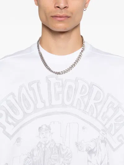 Pdf White Cotton Jersey Printed T-shirt In White