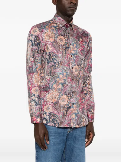 Etro Hemd Mit Paisleymuster In Multi