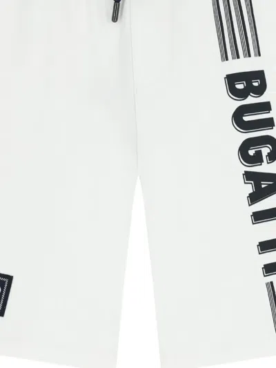 Bugatti Logo-print Drawstring Shorts In White