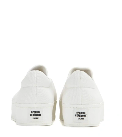 Shop Opening Ceremony Platform Slip-on Sneakers In White
