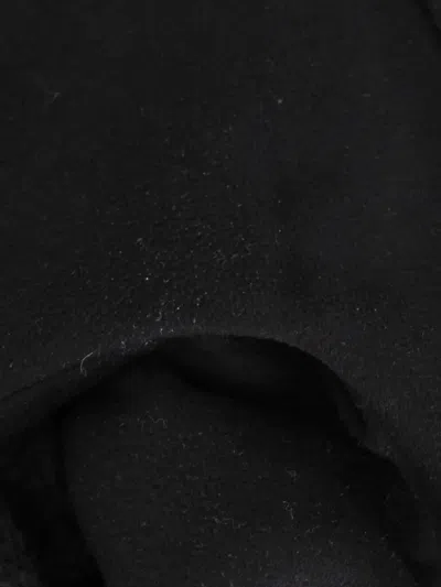 Pre-owned Max Mara Hidden-buttoned Shearling Coat In Black