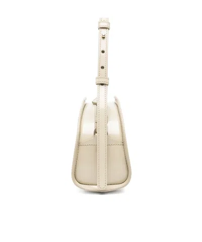 Apc Adjustable-strap Half-moon Shoulder Bag In Neutral