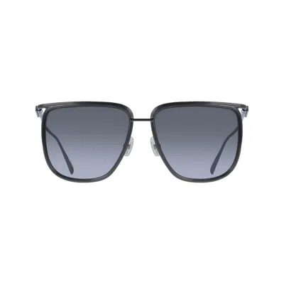 Ferragamo 58mm Gradient Modified Rectangular Sunglasses In Black