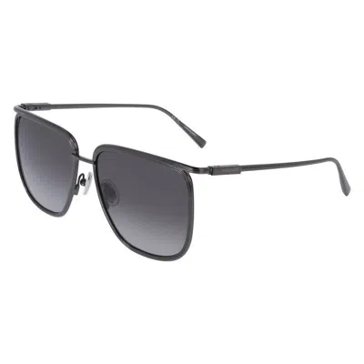 Ferragamo 58mm Gradient Modified Rectangular Sunglasses In Black