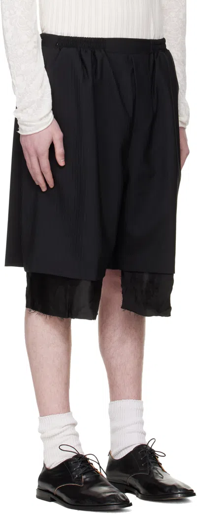 Edward Cuming Black Exploded Lining Shorts In Black