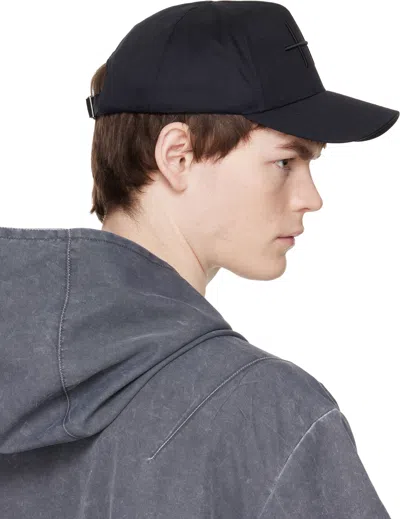 Heliot Emil Black Plus Cap In Black