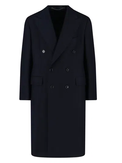 Cesare Attolini Wool-cashmere Tailored Jacket For Men In Blue