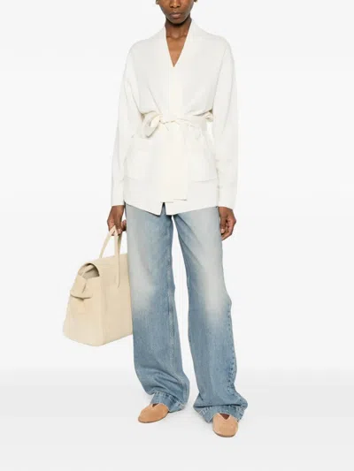 Bompard Belted Pocket Jacket In Neutral
