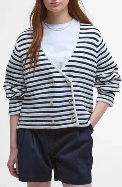 Barbour Abby Double Breasted Knit Jacket In Multi