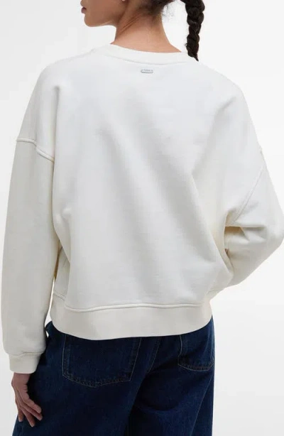 Barbour Silverdale Logo Sweatshirt In Neutral