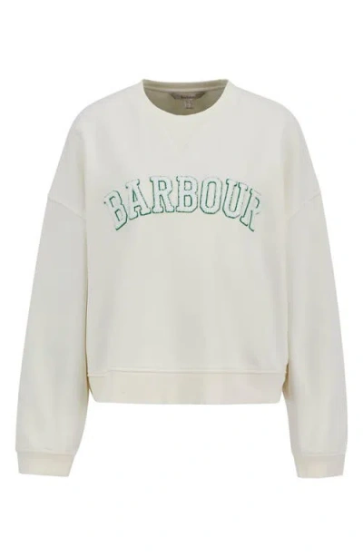 Barbour Silverdale Logo Sweatshirt In Neutral