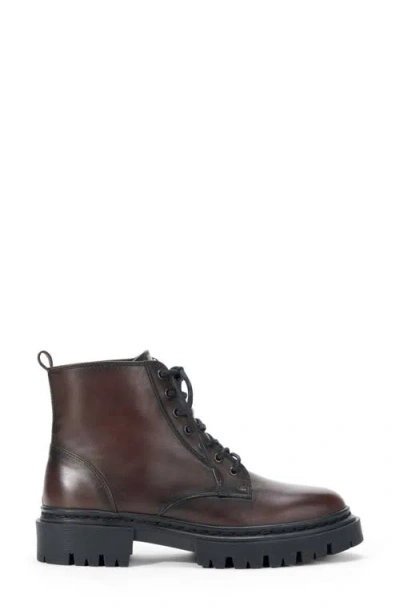 Staud Henry Combat Boots Espresso In Brown
