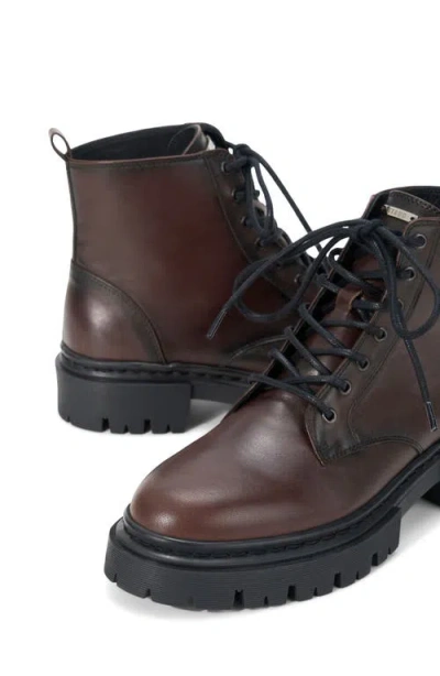 Staud Henry Combat Boots Espresso In Brown