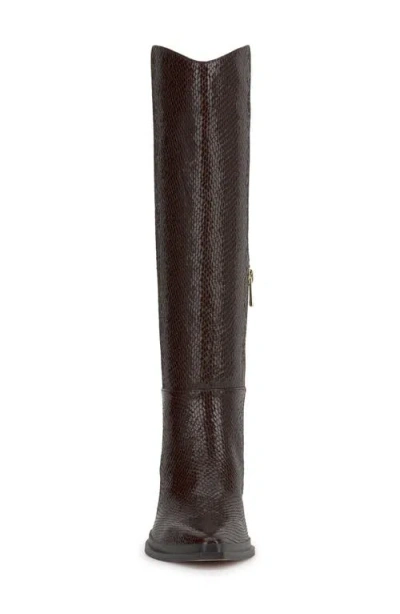 Jessica Simpson Hemmia Pointed Toe Knee High Boot In Burgundy