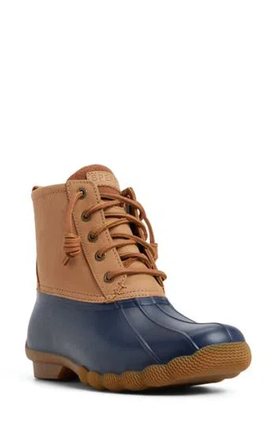 Sperry Saltwater Waterproof Rain Boot In Blue