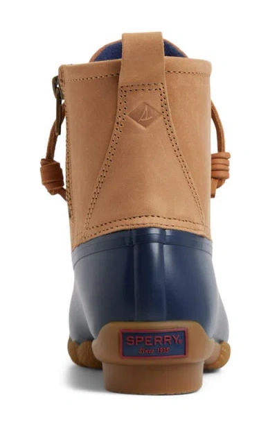 Sperry Saltwater Waterproof Rain Boot In Blue