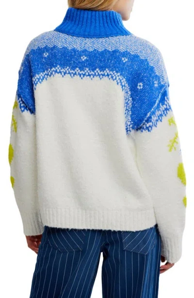 Free People Mythical Half Zip Pullover In Multi