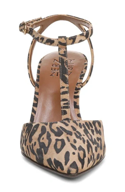 Naturalizer Astrid T-strap Pointed Toe Pump In Brown