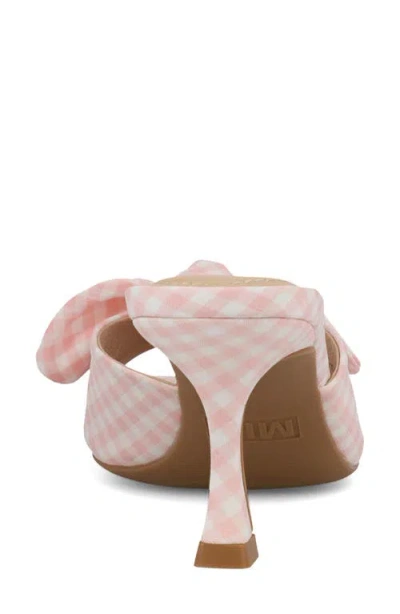 Mia Elyzza Bow Slide Sandal In Pink