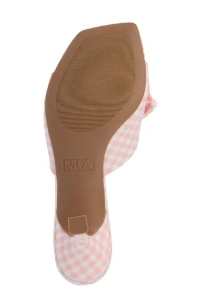 Mia Elyzza Bow Slide Sandal In Pink