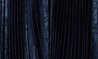 Simkhai Varenya Long Sleeve Pleated Maxi Dress In Blue