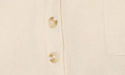 Blu Pepper Half Button Shirt In Neutral