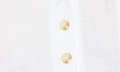 Blu Pepper Half Button Shirt In White