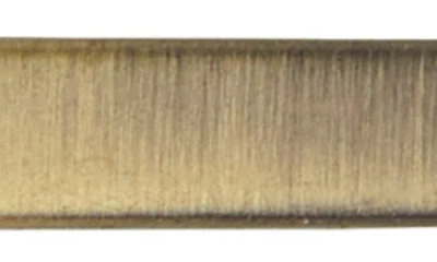 Construct Slim Tie Bar In Metallic