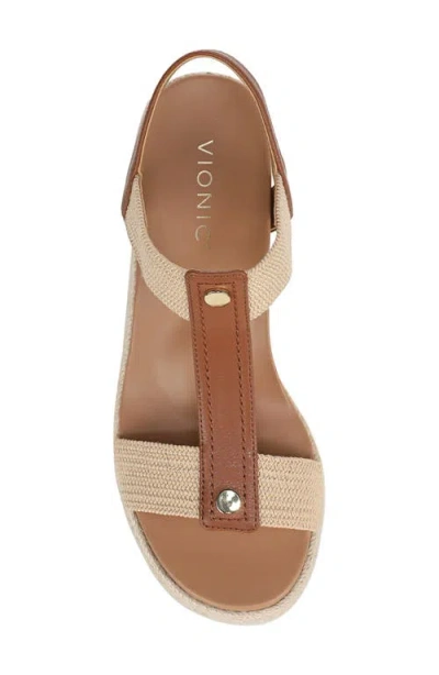 Vionic Calera Wedge Sandal In Brown