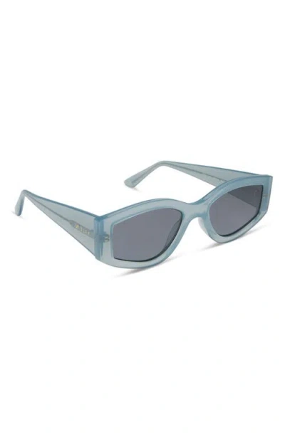 Diff 55mm Kai Slim Sunglasses In Blue