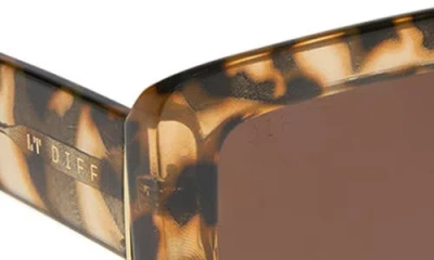 Diff Katie 52mm Gradient Rectangle Sunglasses In Brown
