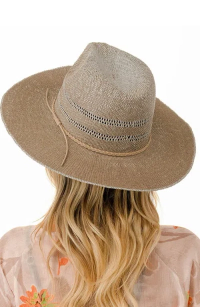 Marcus Adler Straw Panama Hat In Brown