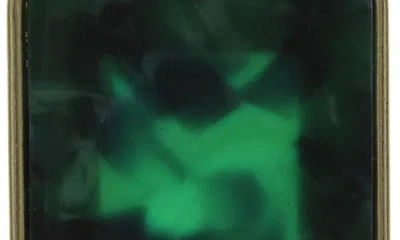 Olivia Welles Ruby Marbled Earrings In Green