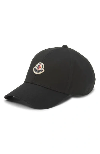 Moncler Logo Patch Adjustable Baseball Cap In Neutral