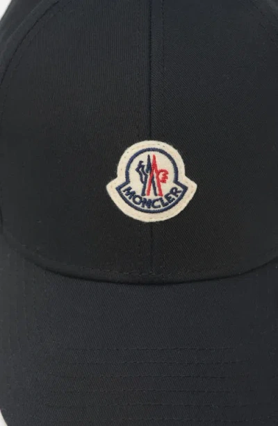 Moncler Logo Patch Adjustable Baseball Cap In Neutral
