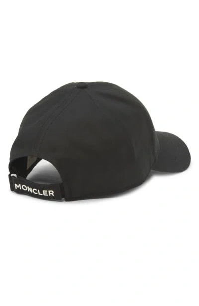 Moncler Logo Patch Adjustable Baseball Cap In Neutral