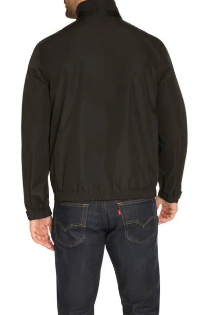 Cole Haan Packable Rain Jacket In Black
